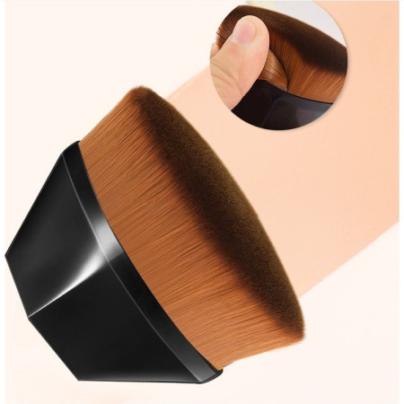 Pensula kabuki plata pentru fond de ten, Cyrax, negru