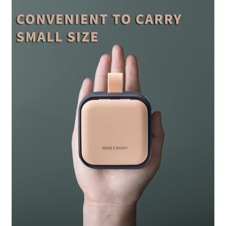 Cutie Depozitare Medicamente Mini,  4 Compartimente, Inchidere Etans, Portabila, Patrat, Roz-Negru, PP, 7.5x7.5x3 cm