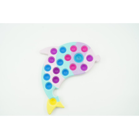 Cyrax Jucarie senzoriala antistres, Simple Dimple, Delfin, Multicolor