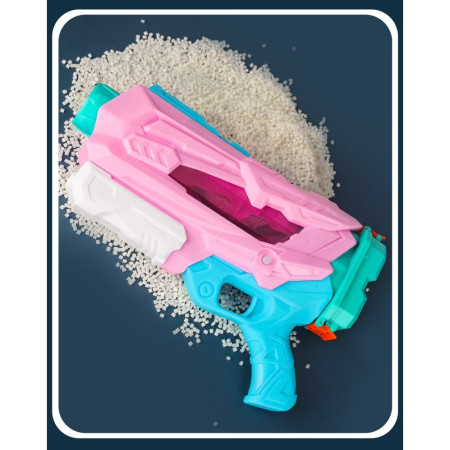 Pistol cu Apa pentru Copii, Rezervor, Pentru Piscina/Plaja, Cyrax, 6ani+,  5 duze, Quick Fill, Roz, 800ML