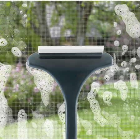 Perie de Spalat si Curatat Geamuri,  pentru Plase si Suprafete Diverse, 46x16x5 cm, Verde Inchis-Alb