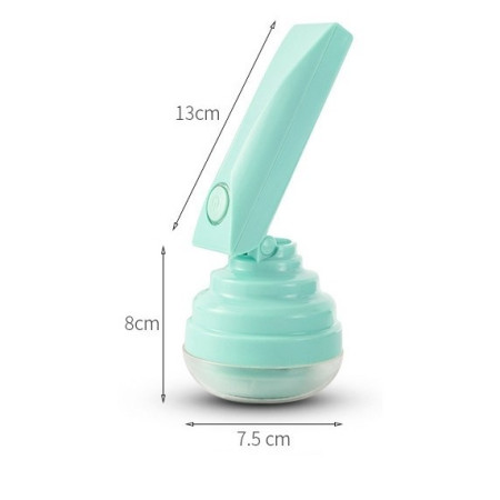 Aparat Pentru Curatat Scame, Par Si Praf,  Trimmer pentru Diferite Tipuri De Material, Cu Lame Din Otel Inoxidabil, Maner Flexibil, Incarcare Prin USB, 13x8 cm, Verde