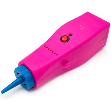 Cyrax Pompa Electrica Pentru Umflat Baloane, din Plastic, Conectare la Retea, 10.5 x 10.5 x 21 cm, Portabila, Roz
