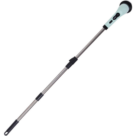 Perie Electrica de Curatare,  pentru Gresie, Baie, Bucatarie, 25x20x9.5 cm, cu 6 Capete, Maner Extensibil Detasabil 84-127cm, Incarcare USB-Type C, Rotire 360 de Grade, 3000 mAh, Culoare: Verde