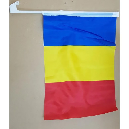 Set 100 Steaguri Tricolor Auto,  45 cm x 30 cm, Stegulet, Drapel