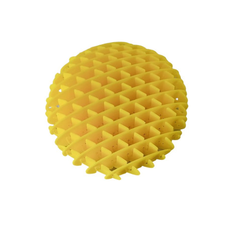 Jucarie Worm Fidget de Decompresie, Cyrax, Anti Stres, Dimensiune Compacta 10 cm, Dimensiune Extinsa 24.5 cm, Galben