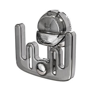 Suport pentru Incaltamintea de Casa,  fara Perforare, Montare pe Perete, Prindere Adeziva, 11.6x11x4.8cm, Gri Transparent