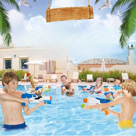 Pistol cu Apa pentru Copii, Rezervor, Pentru Piscina/Plaja, Cyrax, 6ani+,  Multicolor, 1250ML