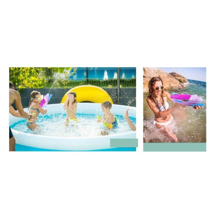 Pistol cu Apa pentru Copii, Rezervor, Pentru Piscina/Plaja, Cyrax, 6ani+,  Roz, 600ML