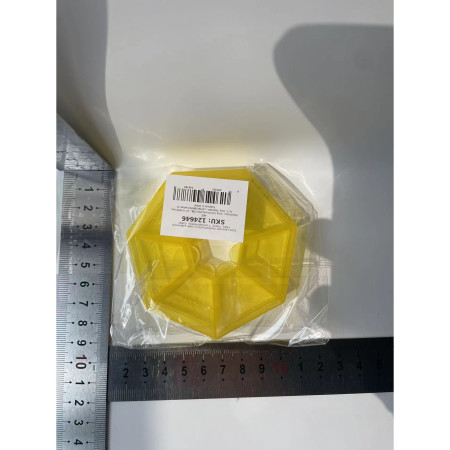 Cutie separator medicamente cu zilele saptamanii,  Plastic, 7 compartimente, Galben