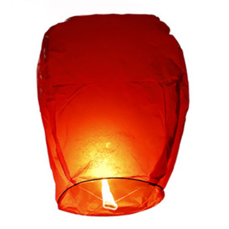Lampion zburator, Cyrax, hartie biodegradabila, Rosu