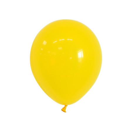 Set 12 Baloane, Cyrax, din Latex Standard, 25 cm, Galben