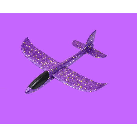 Avion Planor, Cyrax, Simplu, din Poliester, 48 cm, Violet