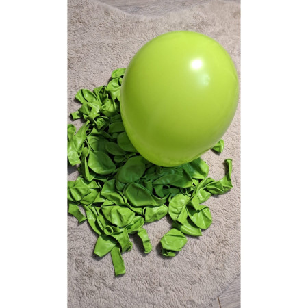 Set 12 Baloane, Cyrax, din Latex Standard, 30 cm, Verde Lime