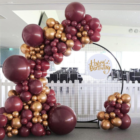 Set 12 Baloane, Cyrax, din Latex Standard, 30 cm, Grena