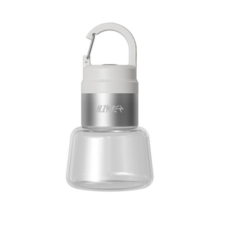 Lampa Portabila,  de Voiaj/Camping, Incarcare USB, IPX5, LED RGB, din ABS, 300 mAh, 10 x 5.5 x 5.5 cm, Alb