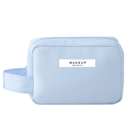 Portfard, Cyrax, cu Maner, Material Impermeabil, pentru Cosmetice, 16 x 11 x 7 cm, Albastru