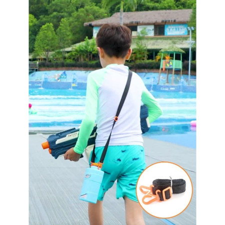 Pistol cu Apa pentru Copii, Rezervor 600ml, Cyrax, 14ani+, cu baterie 1200mAh, Electric Burst, Albastru/Alb, 1000ML