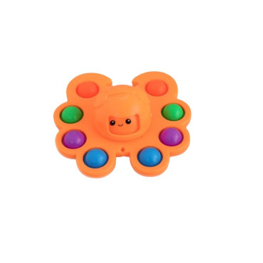 Jucarie Pop It, Cyrax, Fidget Toy, Antistres, Senzoriala, Crab, Portocaliu