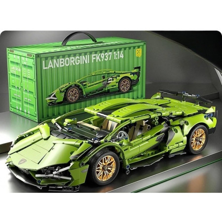 Joc de Construit, Cyrax, Model Lamborghini, 1280 Piese, +6 Ani, Verde