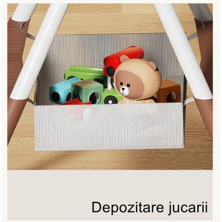 Scaun de Masa pentru Bebelusi si Copii Cyrax, cu Roti, cu Tetiera, Telescopic, Pliabil, Masuta Reglabila, Suport Picioare, Scaun cu Invelis Piele Artificiala, Centura Siguranta, Spatiu Depozitare, 97 x 73 x 65 cm, Roz