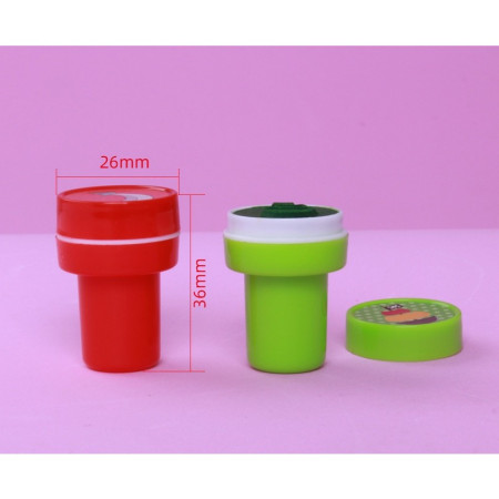 Set 26 Stampile, Cyrax, pentru Copii 4-6 Ani, Model Fete Zambitoare Emoji, 20 x 10 x 2 cm, Multicolor