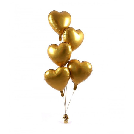 Greutate pentru Baloane cu Heliu, Cyrax, din Folie cu Franjuri, 170g, 13 x 5 x 3 cm, Auriu