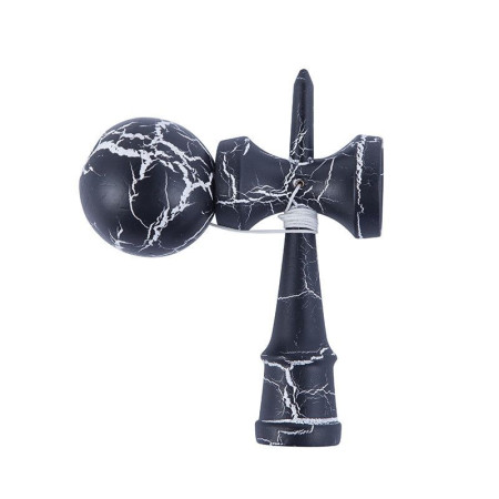 Kendama Ball Full Crack Alb Lemn Fag Negru