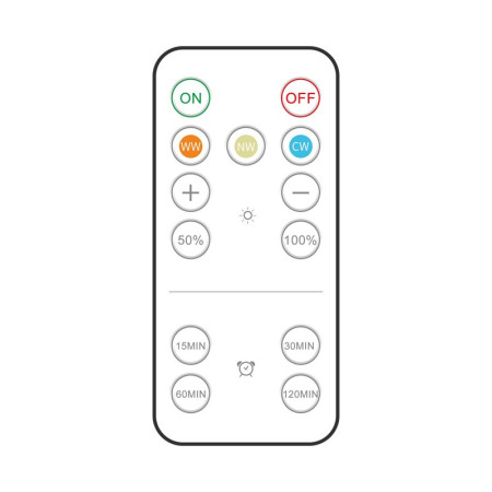 Set de 3 Lampi Led  Fara Fir, Cu Baterii, 3 Culori de Lumina, cu Telecomanda, din Plastic, Alb