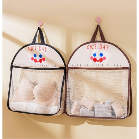 Geanta de Depozitare,  Tip Saculet, de Agatat, Multifunctionala, din Plasa, 40 x 10 x 44 cm, Negru