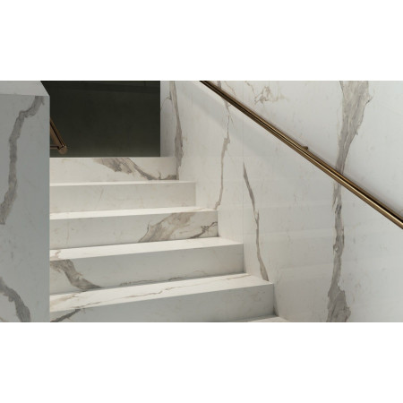 Set 10 Placi Tapet,  60 x 30 cm, Grosime 1.5 mm, din PVC, Model Imitatie de Marmura, Suprafata acoperita 1.8 mp, Gri Deschis