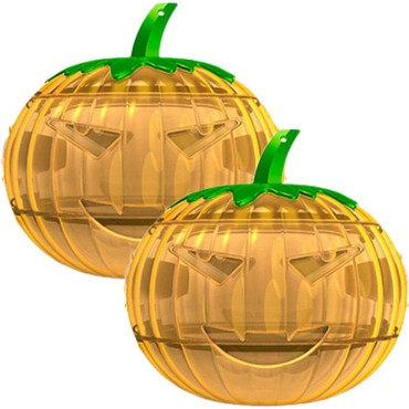 Set 2 Capcane pentru Insecte,  Forma de Dovleac, 12x9.2x12.2 cm, din ABS, Portocaliu