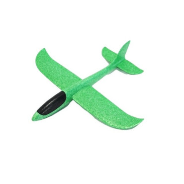 Avion planor din polistiren in punga , lungime 47 cm , Verde , Cyrax