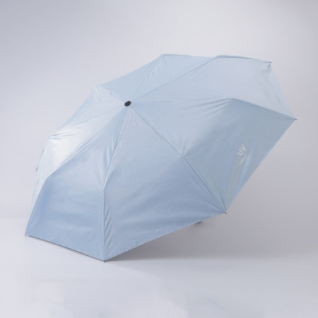 Umbrela,  Protectie UV Soare, Protectie Ploaie, Pliabila, din Vinil si Otel, 96 x 67 cm, Albastru