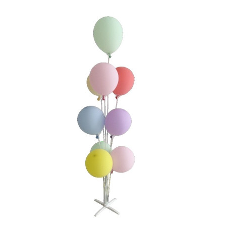 Suport pentru Baloane, Cyrax, cu Patru Straturi, pentru 9 Baloane, 80 cm, Transparent