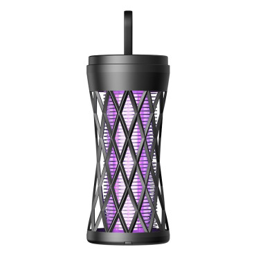 Lampa Anti-Insecte,  Lumina UV, Electrica, Incarcare USB, 5V, 1A, Silentioasa, 12 x 6 m, Negru