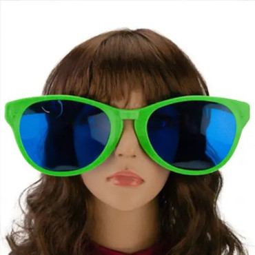 Ochelari Deghizare, Cyrax, Marime Exagerata, din Plastic, 26 x 9 cm, Verde