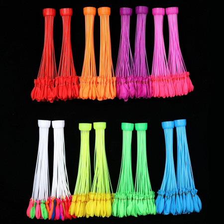 Baloane de Apa pentru Distractii, Cyrax, Baloane cu Umplere Rapida, Baloane de Lupta cu Apa, 111 bucati, din Emulsie, Multicolor