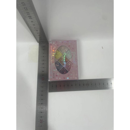 Paleta cu Glitter, Cyrax, Varianta 1, 7 Nuante, Pentru Corp si Par, 50 g, Rezistent la Apa, 9.8 x 6.8 cm, Multicolor