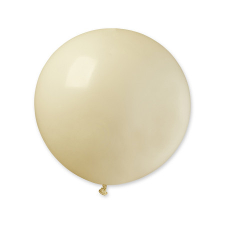 Set 2 Baloane din Latex, Cyrax, Model Party Jumbo, 90 cm, Alb si Bej, 35 g