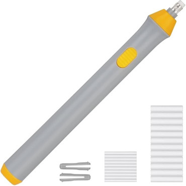 Radiera Electrica,  pentru Schite si Arta, Grosime Varf 3 mm/5 mm, Baterii 2 x AA (neincluse), din ABS, Gri