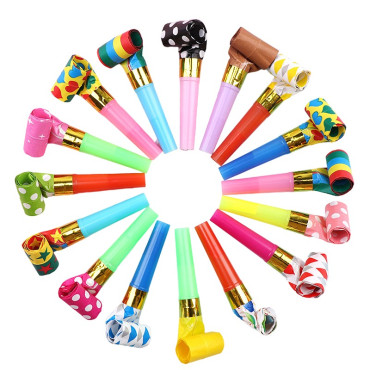 Set 6 Suflatori, Cyrax, pentru Petrecere, Tematica Aniversare, 8 cm, Multicolore cu Imprimeu
