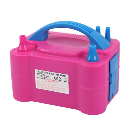 Cyrax Pompa Electrica Pentru Umflat Baloane, 600 W, Roz cu albastru,