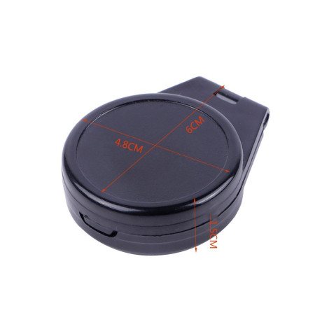 Busola de Buzunar cu Capac de Plastic,  Busola pentru Drumetii, Calatorie, Compacta, Usor de Transportat, 6 x 4.8 x 1.5 cm Negru