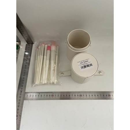 Set 14 Pensule de Machiaj cu Peri Moi, Cyrax, cu Suport pentru Depozitare, Bej