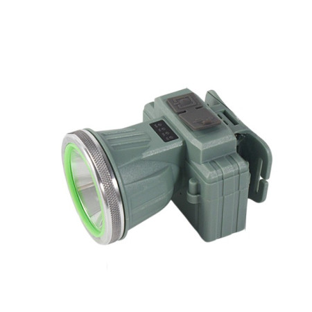 Lanterna LED de Montat pe Cap,  cu Raza Lunga de Zoom, Reincarcabila USB, Far Telescopic, Rezistent la Apa, Reglabil, pentru Pescuit in Aer Liber, Camping, Lumina Puternica, Lanterna, 7.5x5.8x5.5 cm, Verde