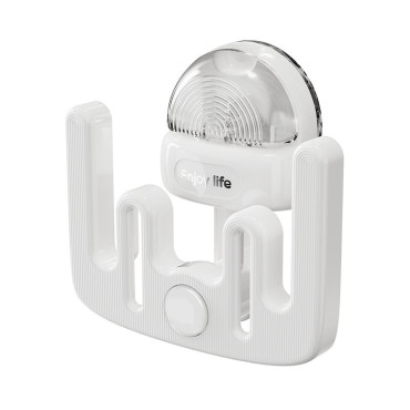 Suport pentru Incaltamintea de Casa,  fara Perforare, Montare pe Perete, Prindere Adeziva, 11.6x11x4.8cm, Alb