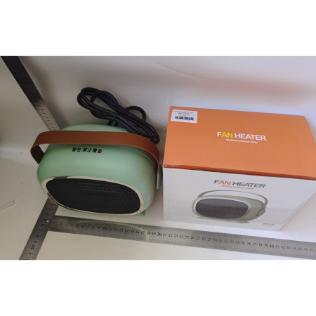 Aeroterma cu Incalzire Ceramica PTC,  din ABS, Oprire Automata, Protectie Supraincalzire, 700/1200W, 220V, 21 x 16 x 11 cm, Verde