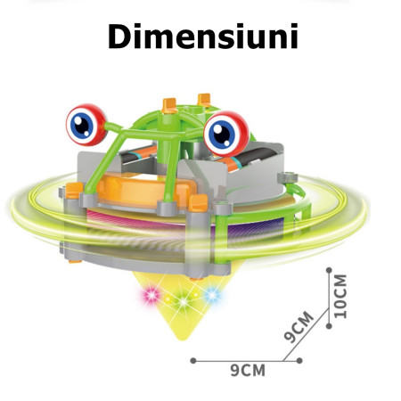 Jucarie circuit pentru copii, Cyrax, Broscuta pe monociclu, Verde