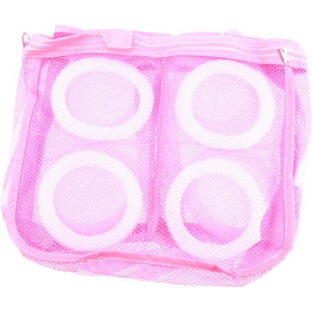 Sac pentru Spalare Incaltaminte,  pentru Masina de Spalat, 28x24.5x8 cm, Roz